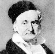 Der in Braunschweig geborene Gau&szlig; im Jahre 1840